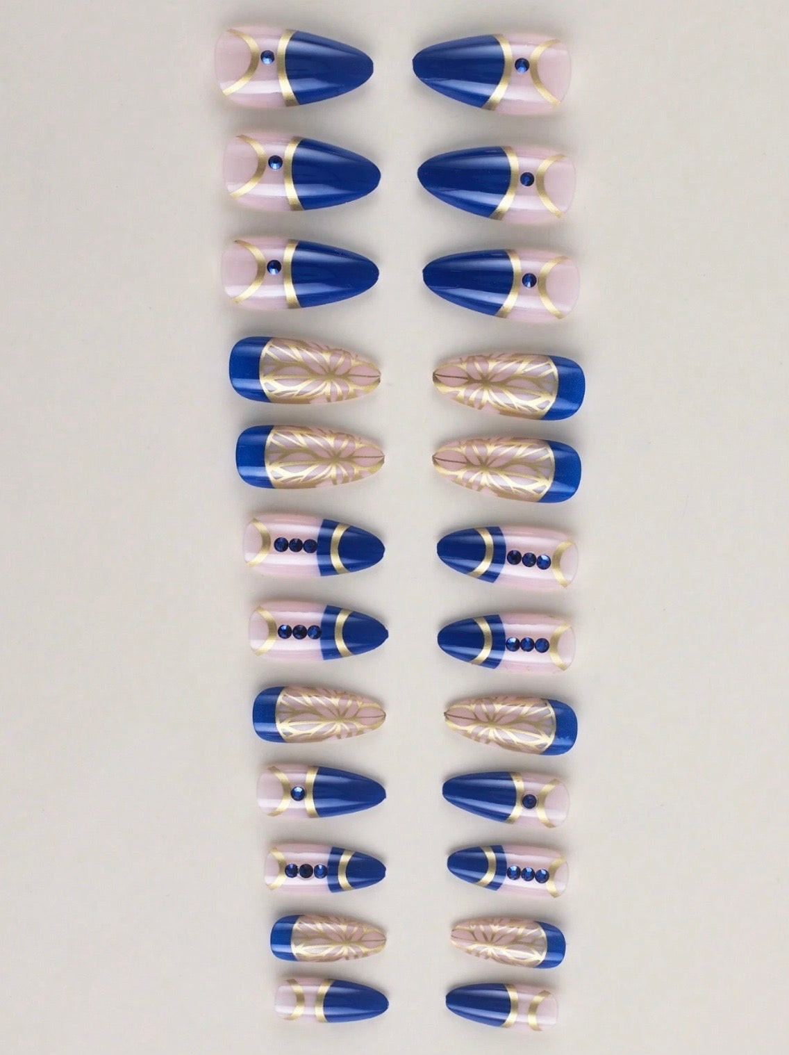 Mystic Blue Elegance Nails