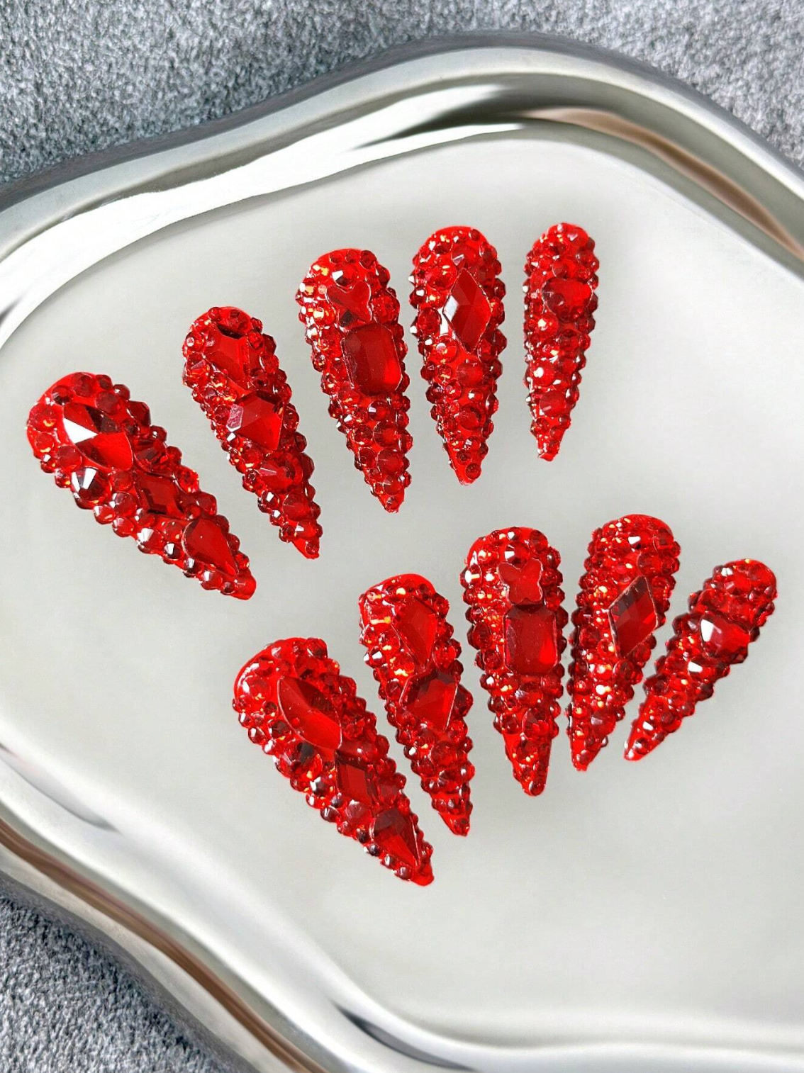 Ruby Blaze Nails