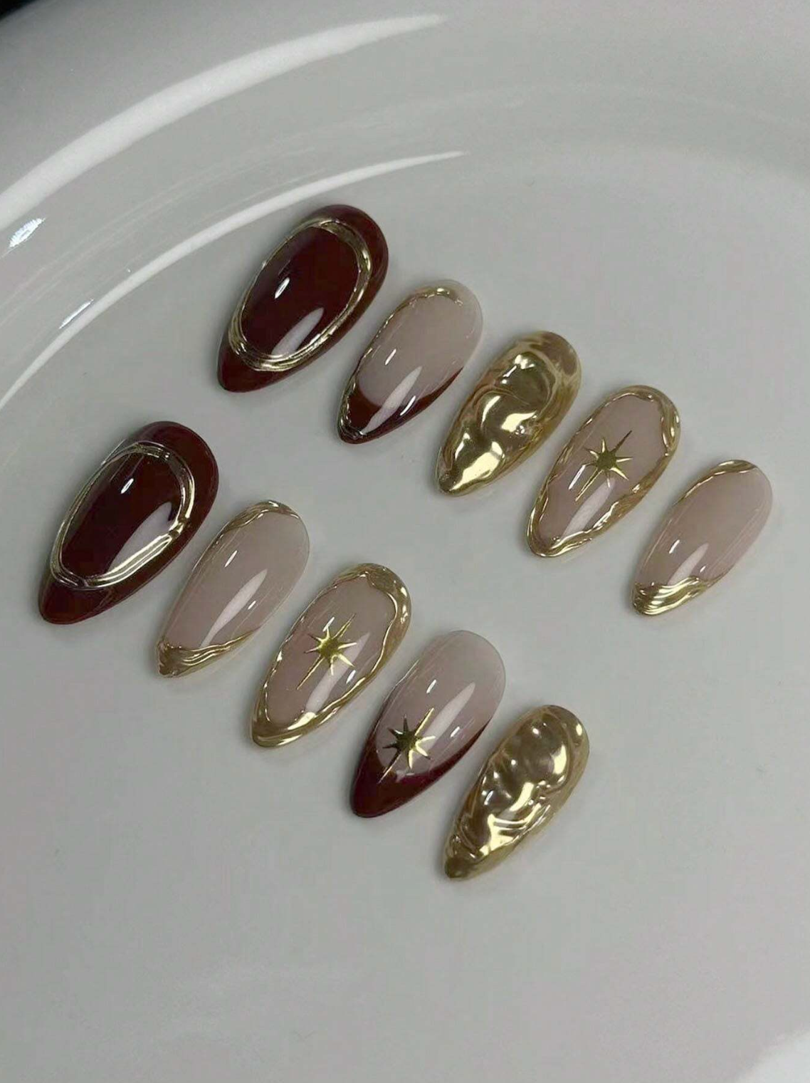 Golden Glaze Nails