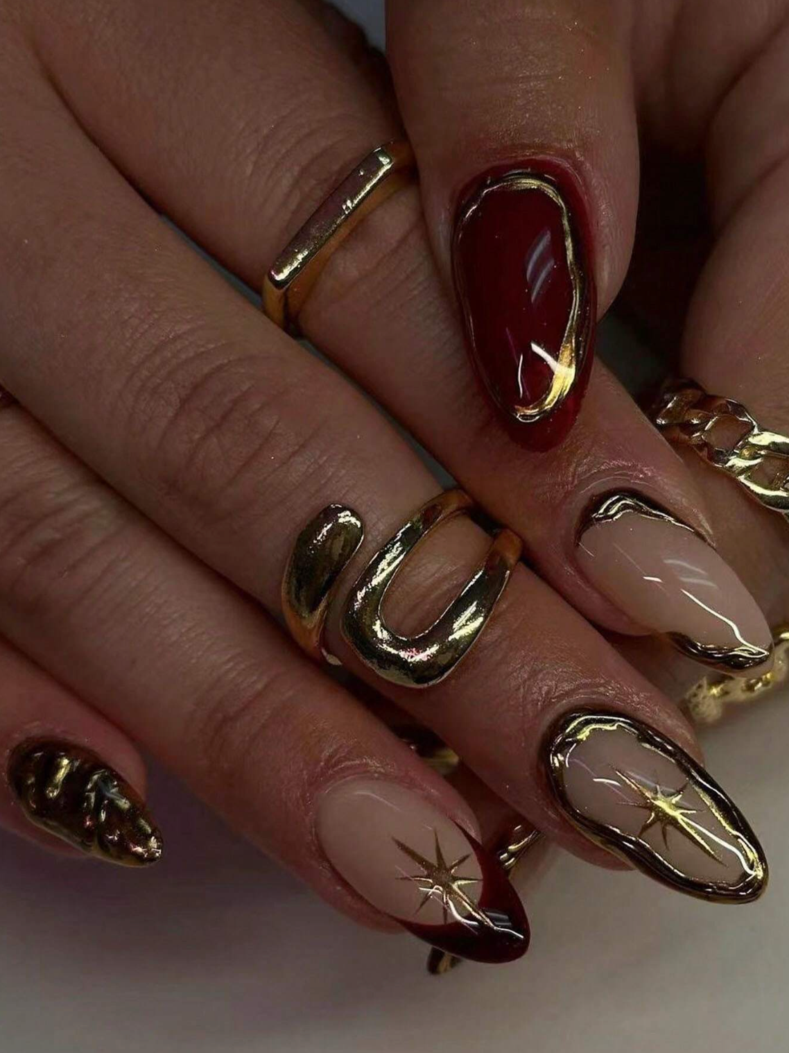 Golden Glaze Nails