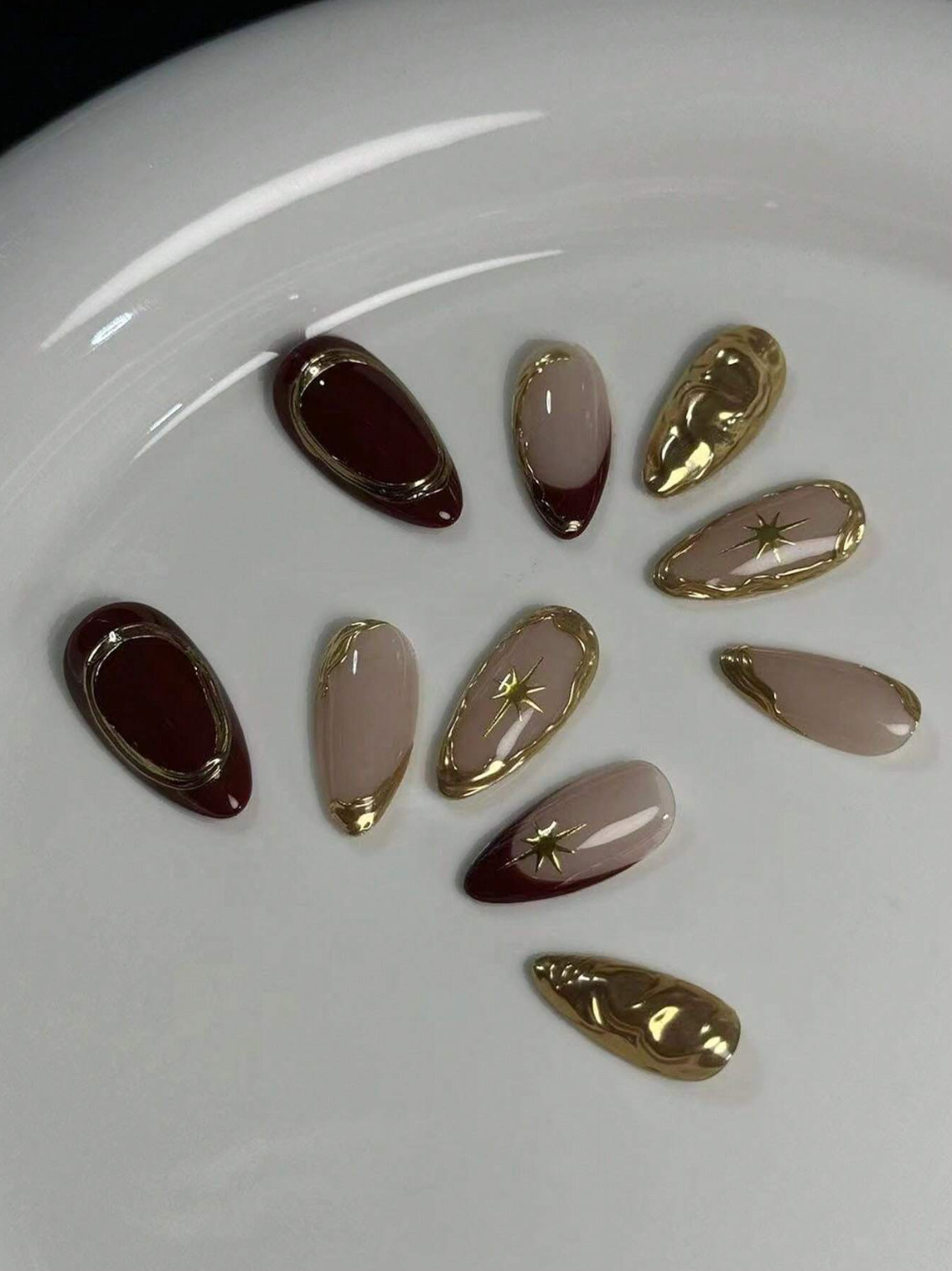 Golden Glaze Nails