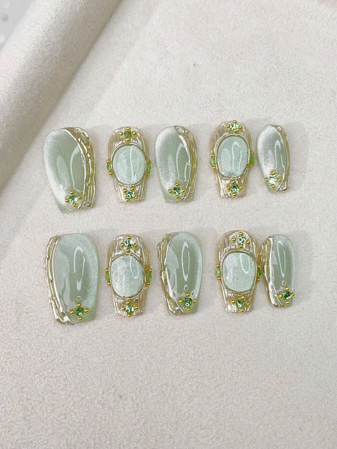 Olive Opal Nails