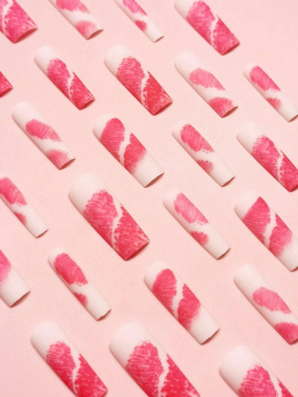 Strawberry Kisses Nails