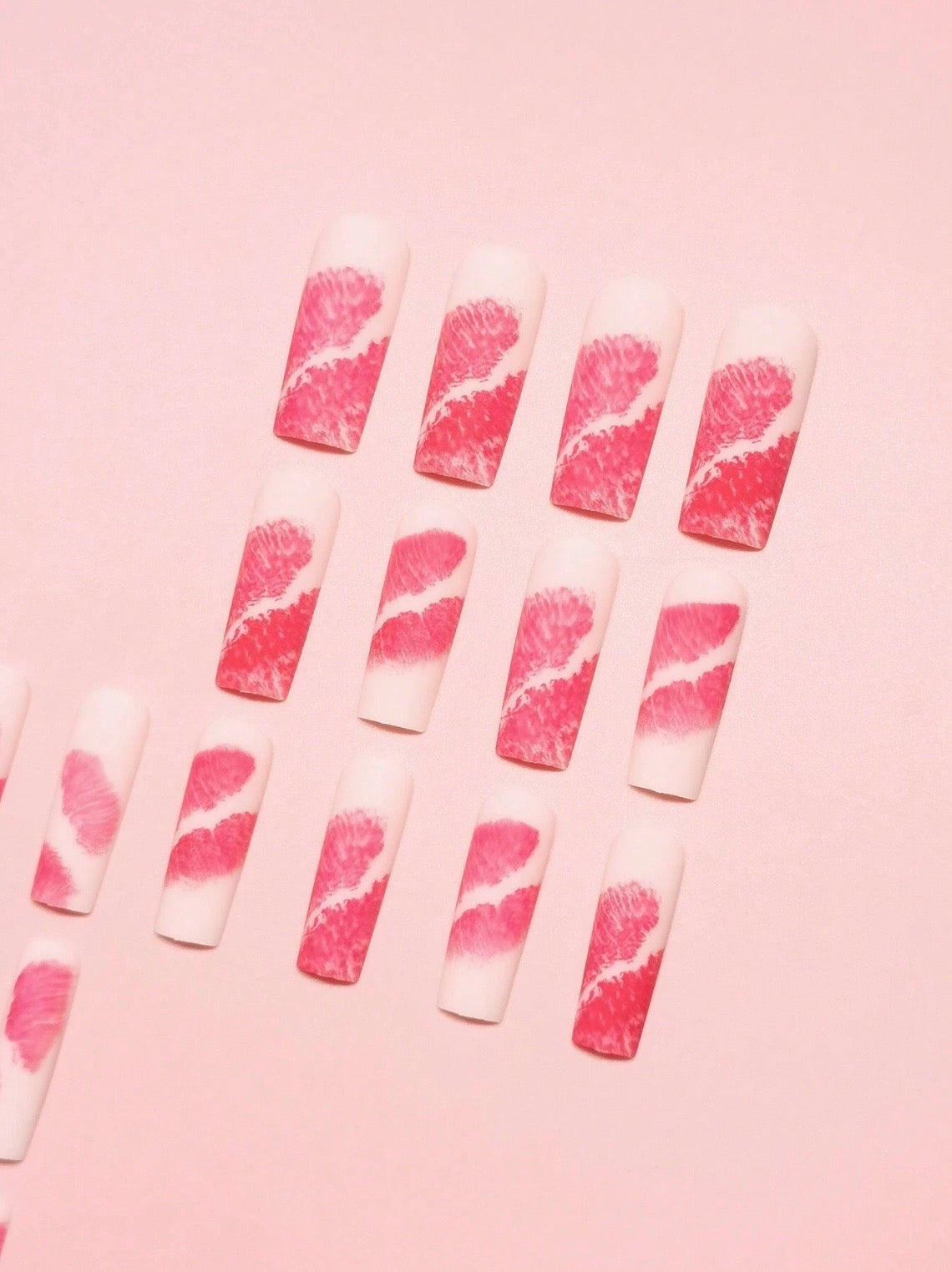 Strawberry Kisses Nails