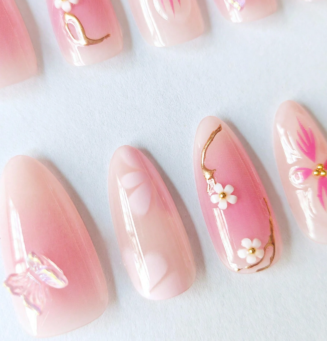 Petal Flutter Nails