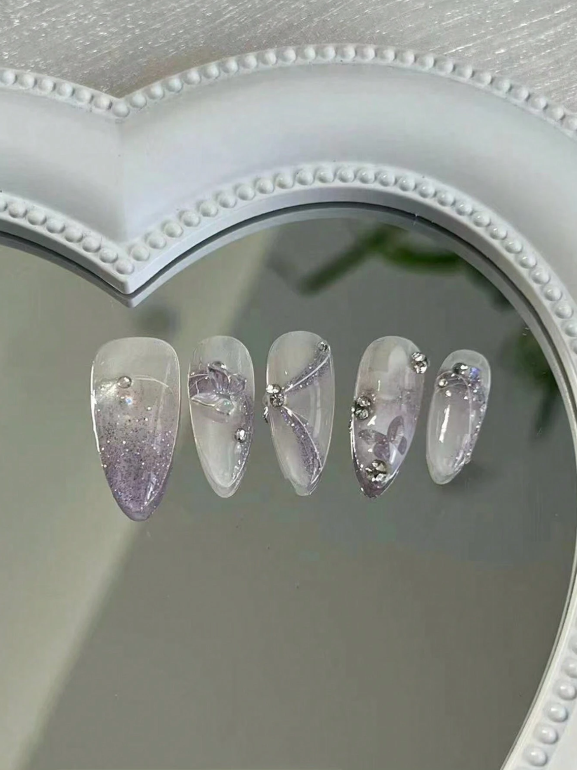 Moonlit Lilac Nails