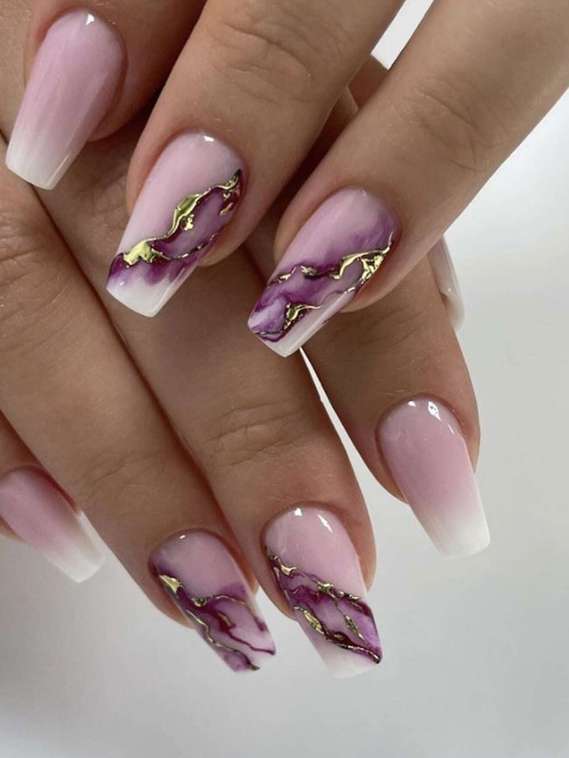 Royal Marble Nails