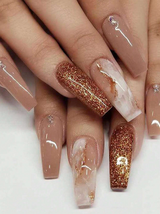 Cocoa Shimmer Nails