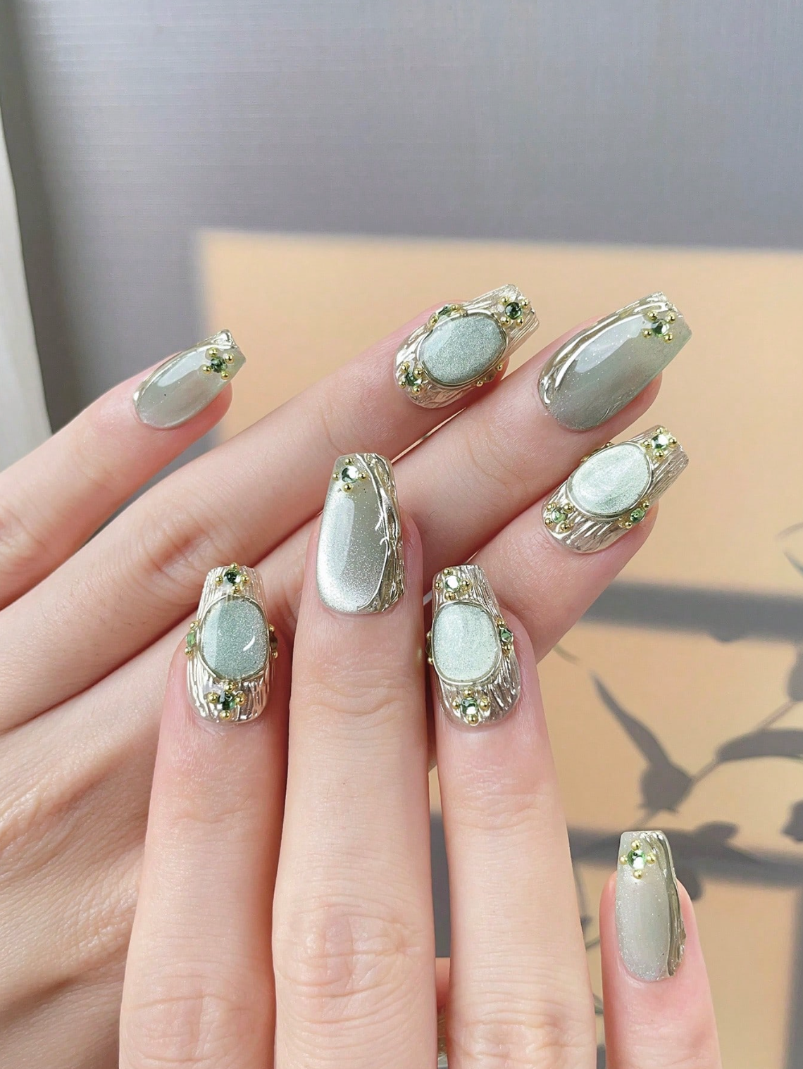 Olive Opal Nails