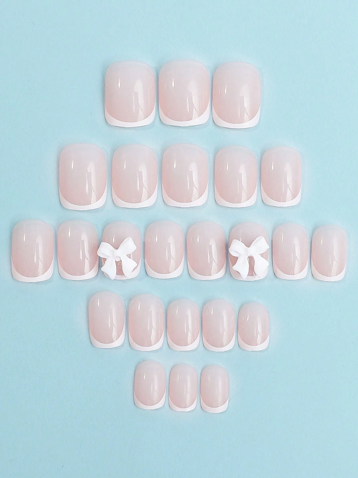 French Elegance & Bow Nails