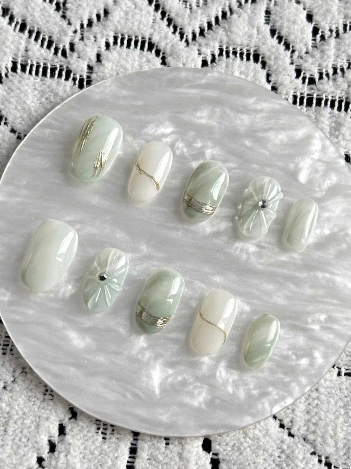 Jade Glaze Nails