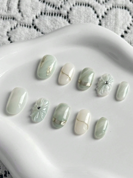 Jade Glaze Nails